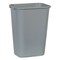 Rubbermaid Commercial 10.25-Gallon Rectangular Deskside Wastebasket - Gray